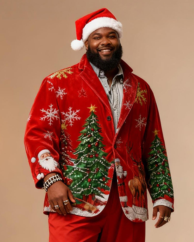 Big & Tall Graphic Vintage Two-piece Set for big men view 2