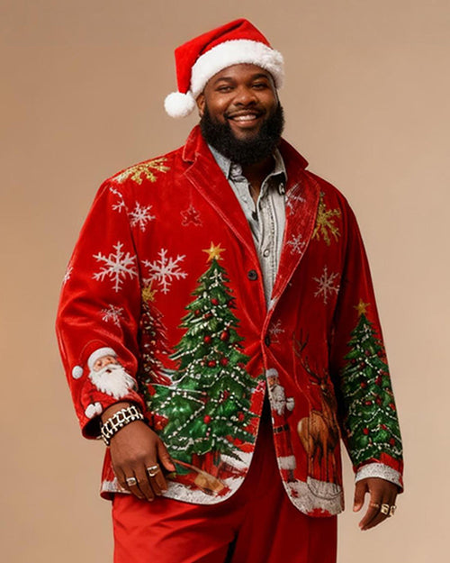 Big & Tall Graphic Vintage Two-piece Set for big men view 2