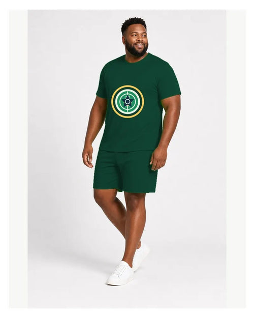 Big & Tall Pitch Pulse Digital Print T-Shirt and Shorts Set Set
