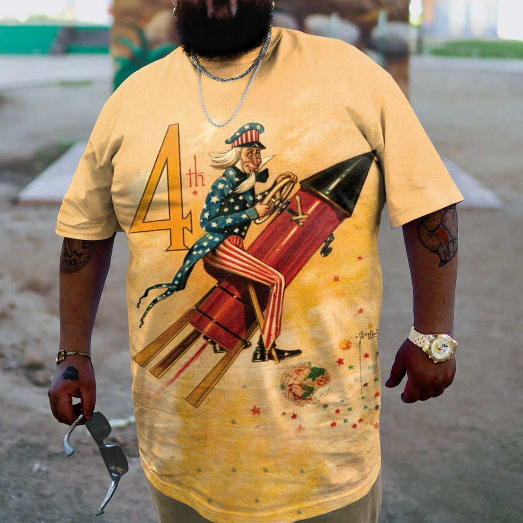 Big & Tall Streetwear T-Shirt for big men view 2