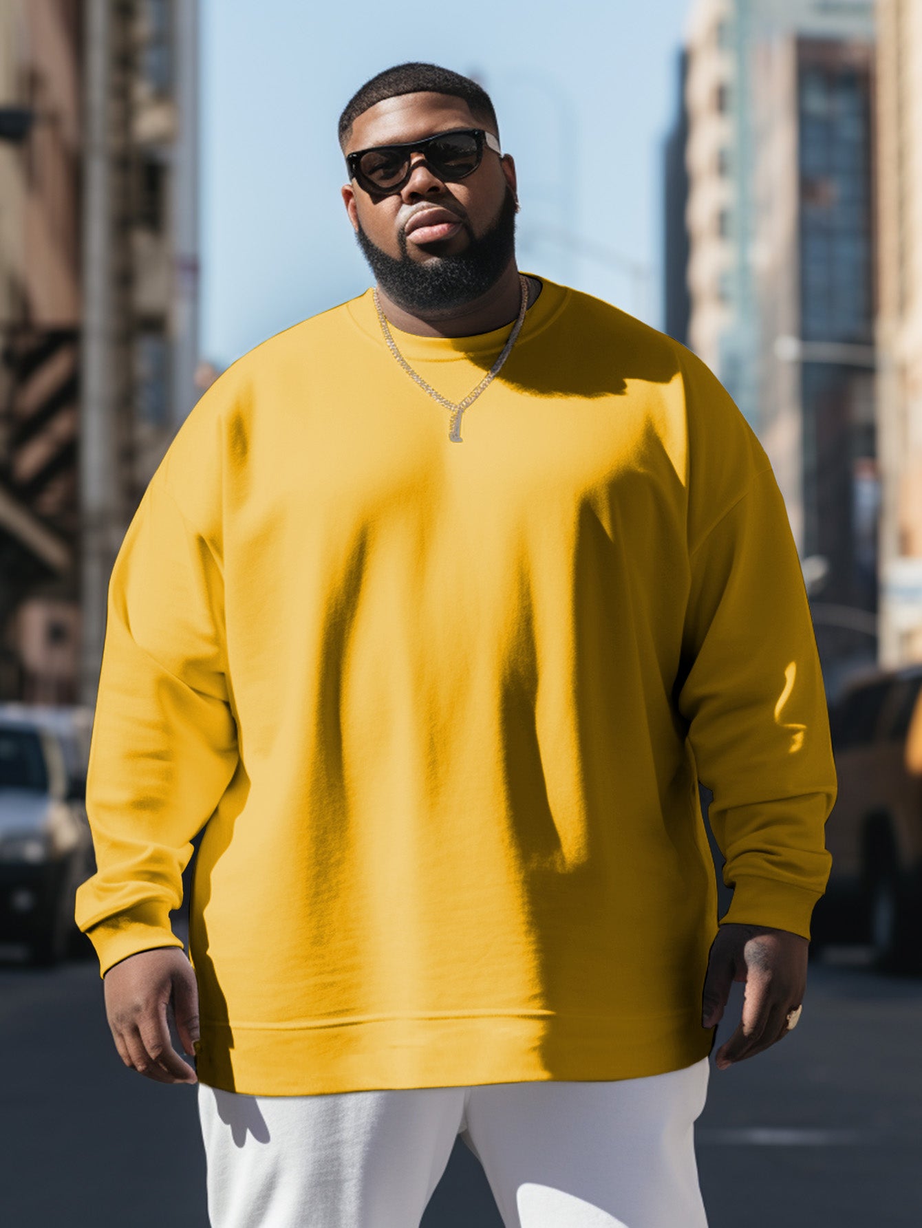 Big & Tall Solid Color Streetwear Men's Clothing for big men view 12