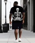 Big & Tall Skull Two-piece Set for big men view 1