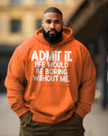 Big & Tall Graphic Hoodie for big men