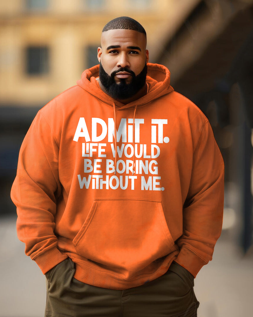 Big & Tall Graphic Hoodie for big men