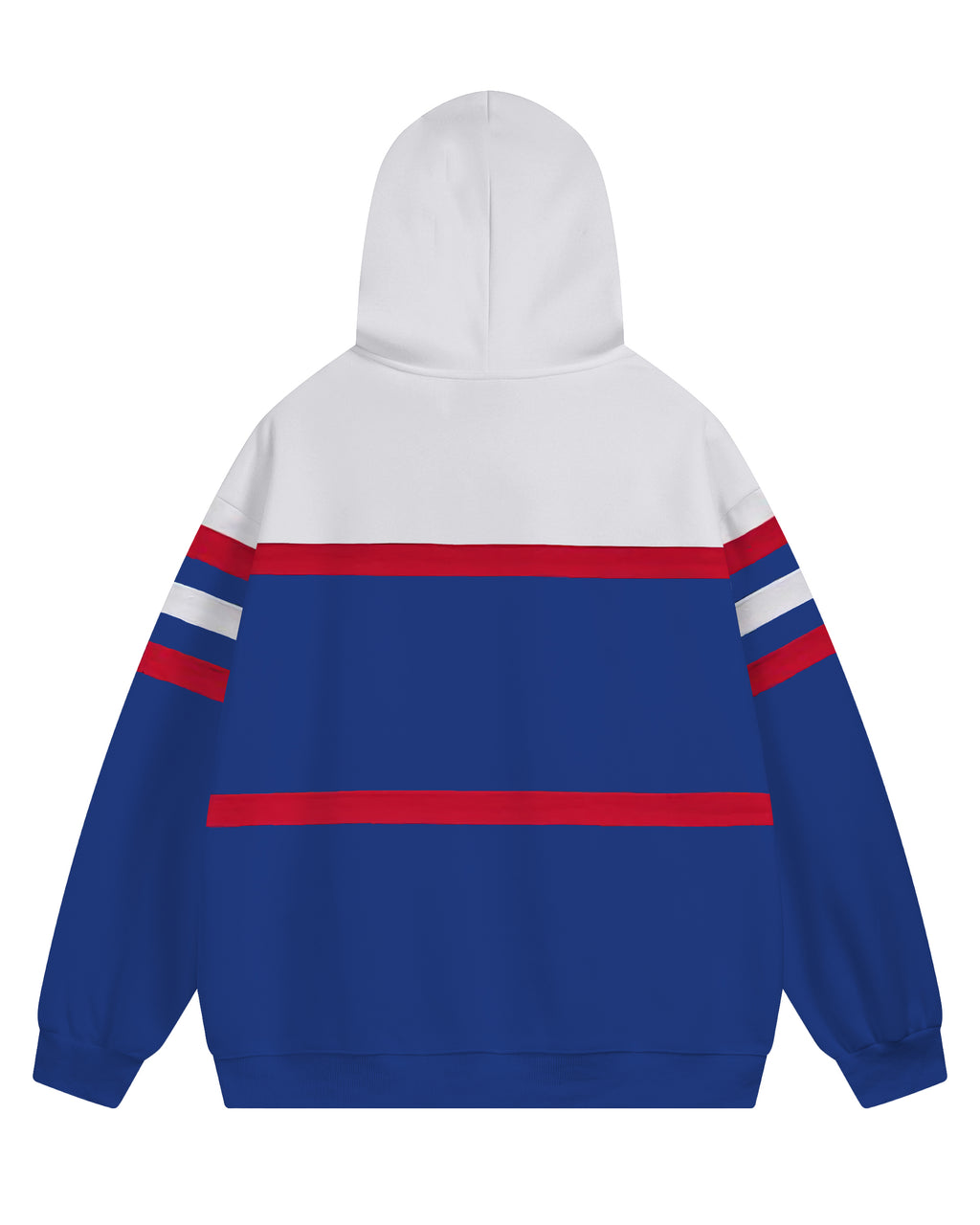 Big & Tall Colorblock Striped Hoodie Sweatpants Set for big men view 5