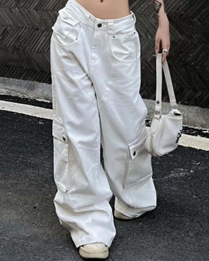 Big & Tall White Denim Jeans for big men view 3