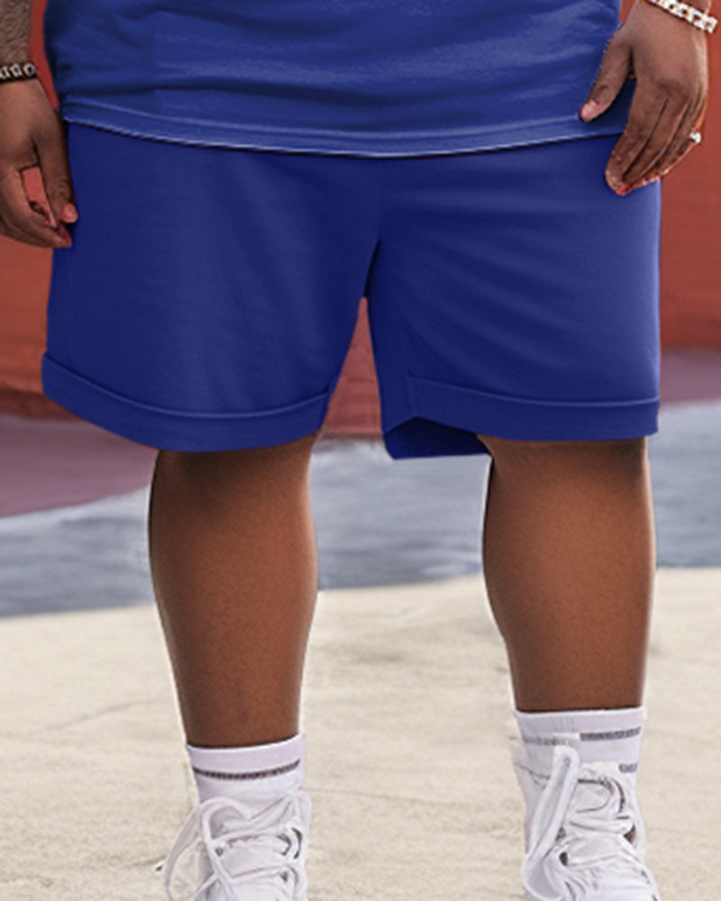 Big & Tall Colorblock Two-piece Set for big men view 3