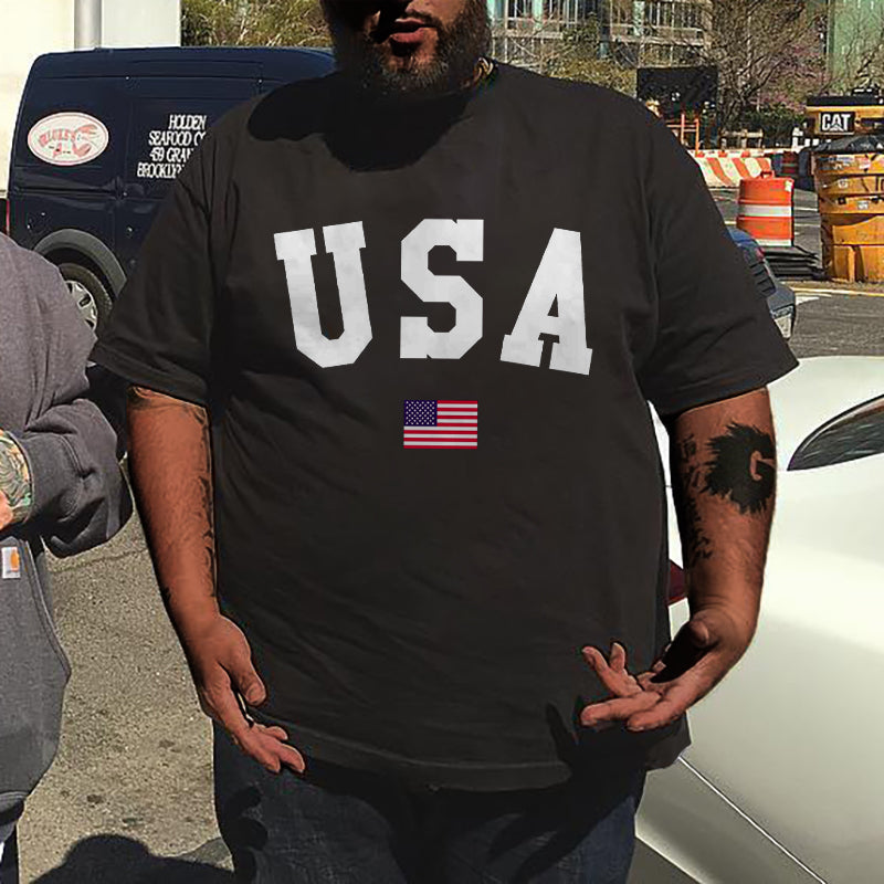 Big & Tall Graphic Streetwear T-Shirt for big men view 2