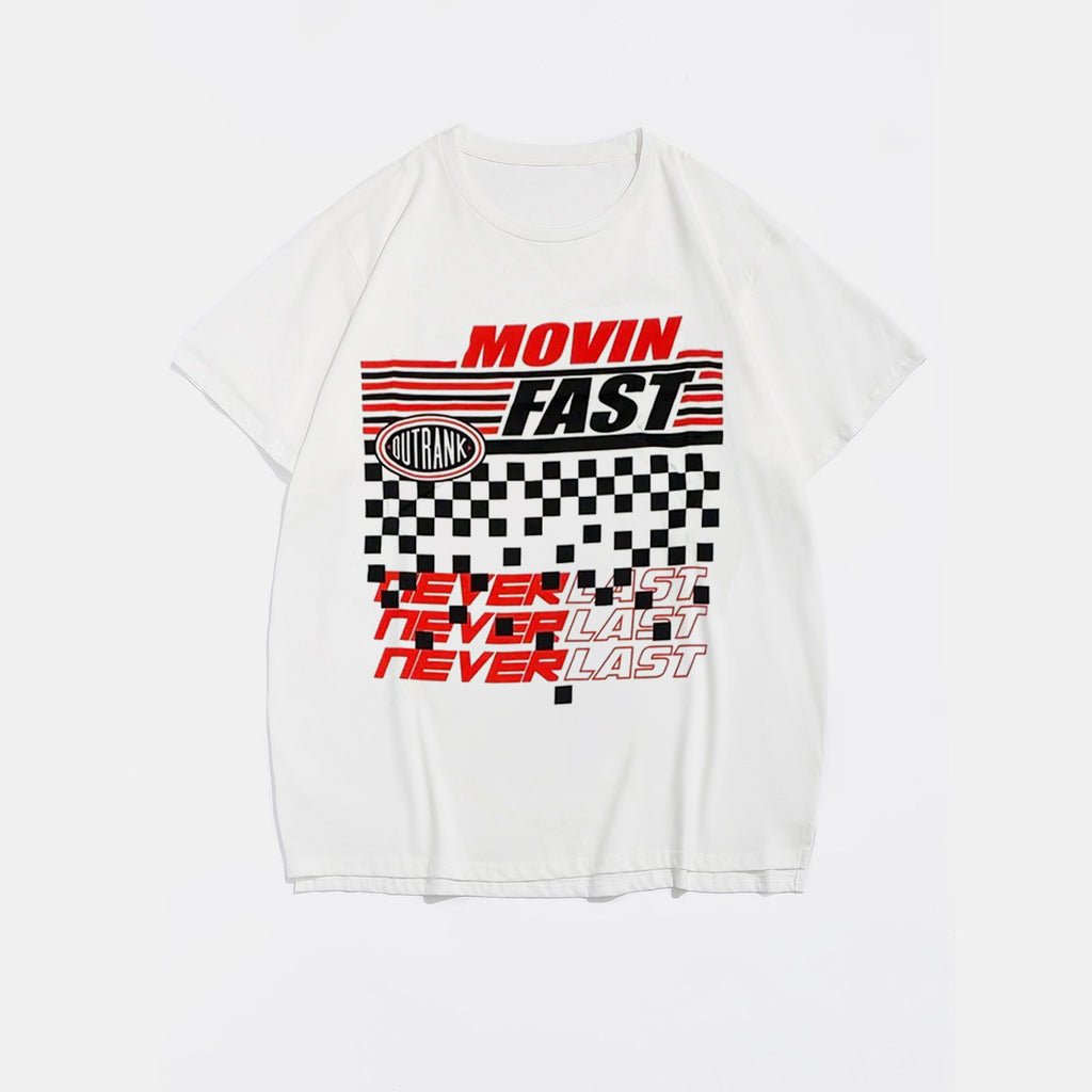 Big & Tall White Graphic T-Shirt for big men view 2