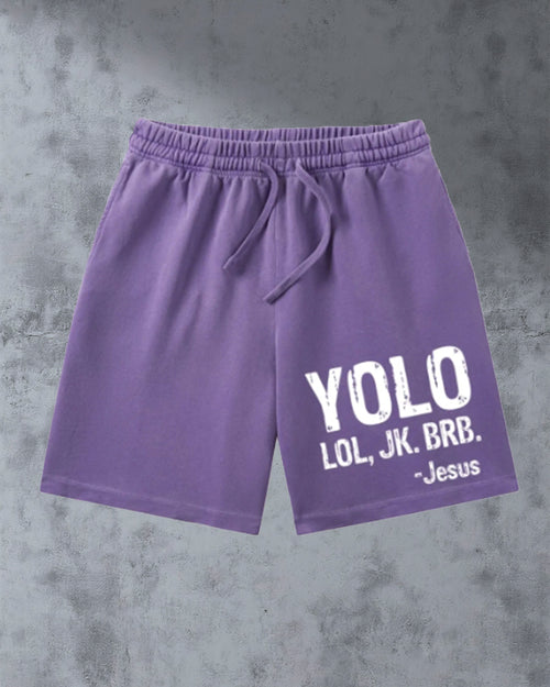 Big & Tall Gradient Graphic Streetwear Shorts for big men view 1