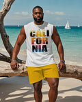 Big & Tall Hawaiian Graphic Two-piece Set for big men view 1
