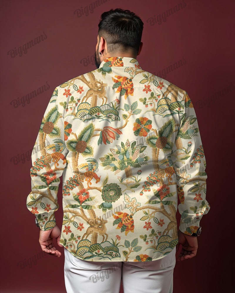 Big & Tall Vintage Long Sleeve Shirt for big men view 2