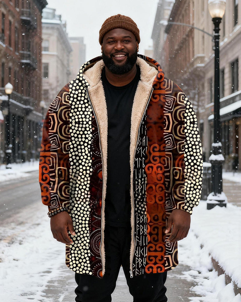 Big & Tall Geometric Hoodie for big men view 2
