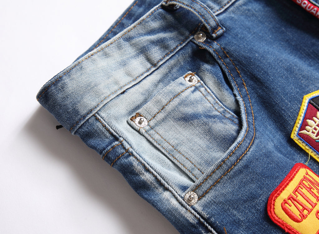 Big & Tall Denim Graphic Jeans for big men view 6