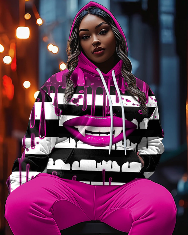 Big & Tall Hoodie Sweatpants Set for big men view 2