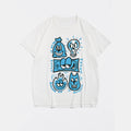 Big & Tall White Streetwear T-Shirt for big men view 2