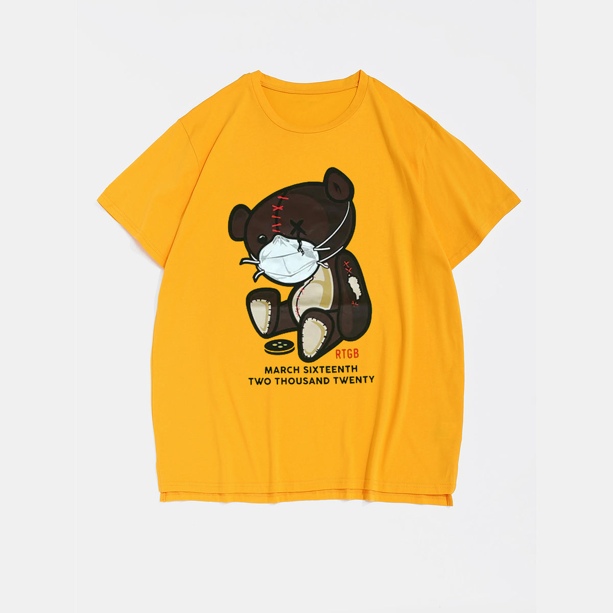 Big & Tall Yellow T-Shirt for big men view 2