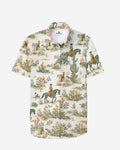 Big & Tall Western Denim Short Sleeve Shirt for big men view 1