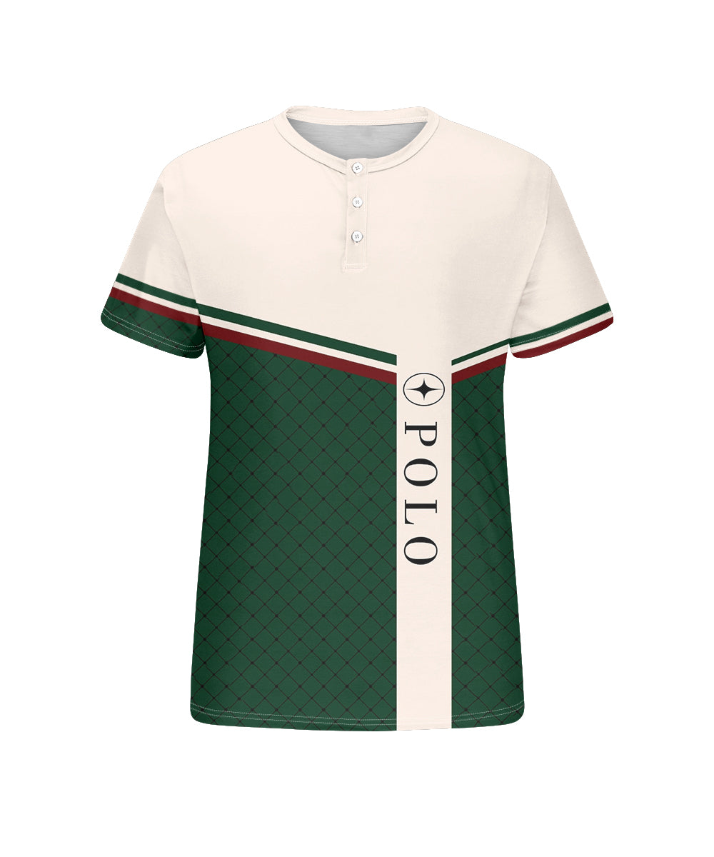 Big & Tall Green Striped Graphic T-Shirt for big men view 4