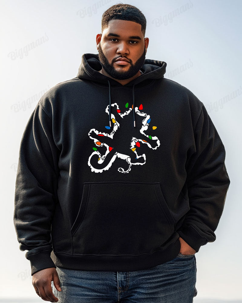 Big & Tall Athletic Streetwear Hoodie Sweatpants Set for big men view 1