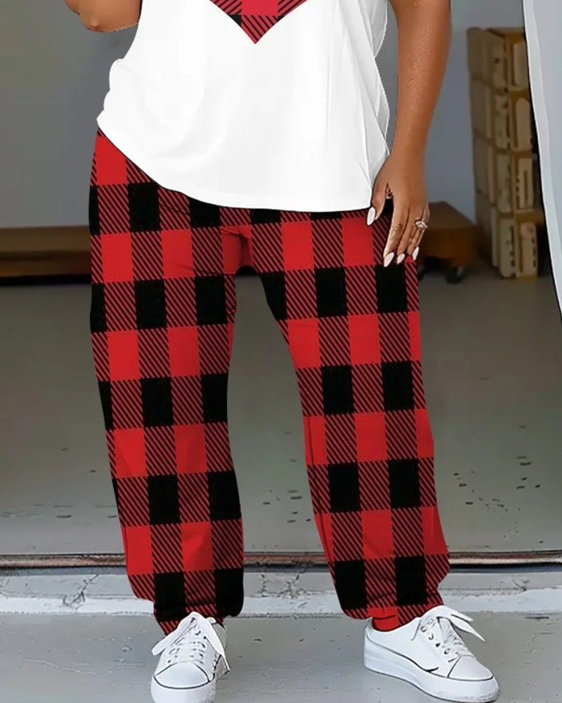 Big & Tall Streetwear T-Shirt Pants Set for big men view 3