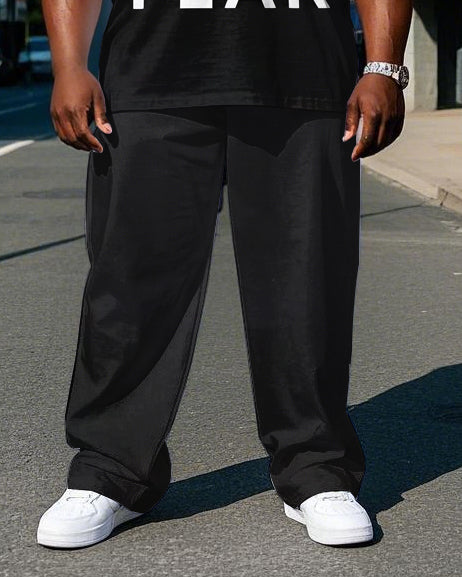Big & Tall Graphic T-Shirt Pants Set for big men view 3