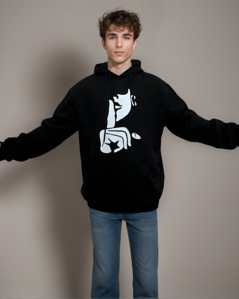 Big & Tall Geometric Hoodie for big men view 5