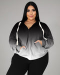 Big & Tall Gradient Hoodie Sweatpants Set for big men view 2