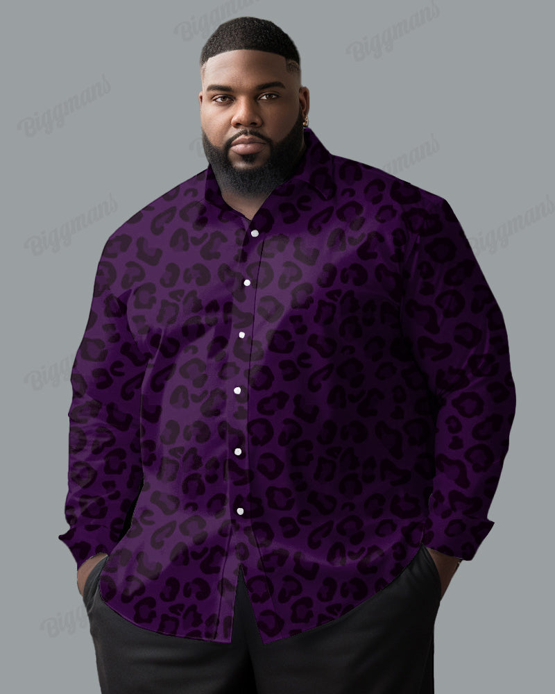 Big & Tall Graphic Long Sleeve Shirt for big men view 4