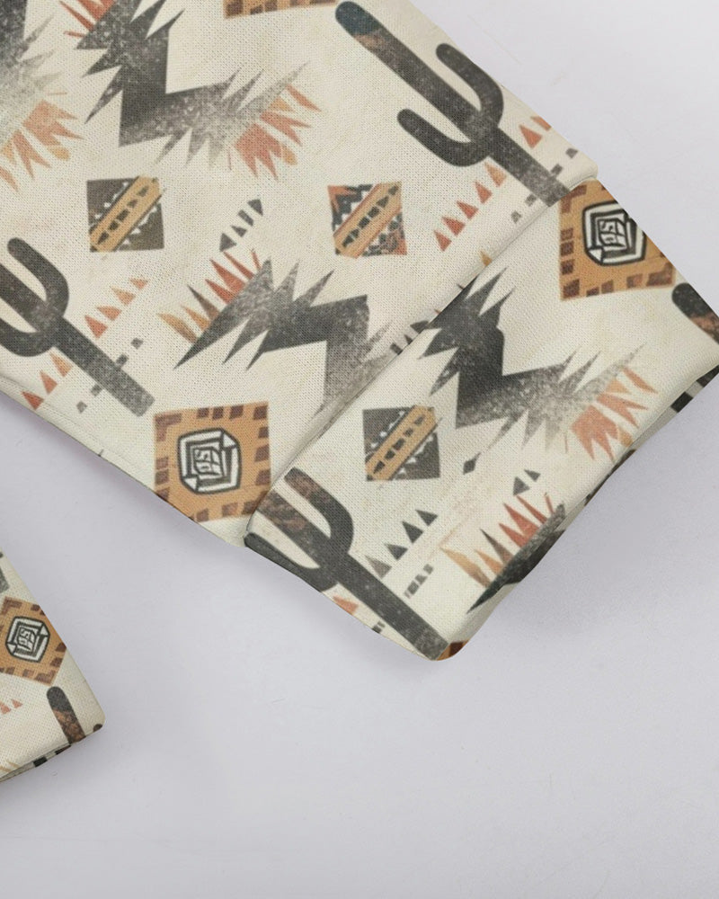Big & Tall Western Geometric Graphic Hoodie for big men view 7