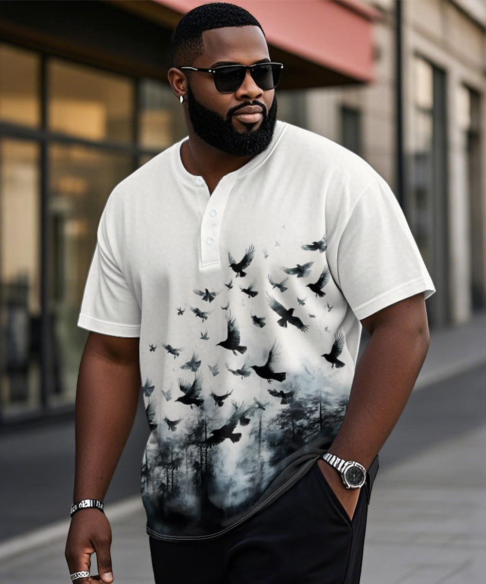 Big & Tall Gradient Graphic T-Shirt for big men view 1