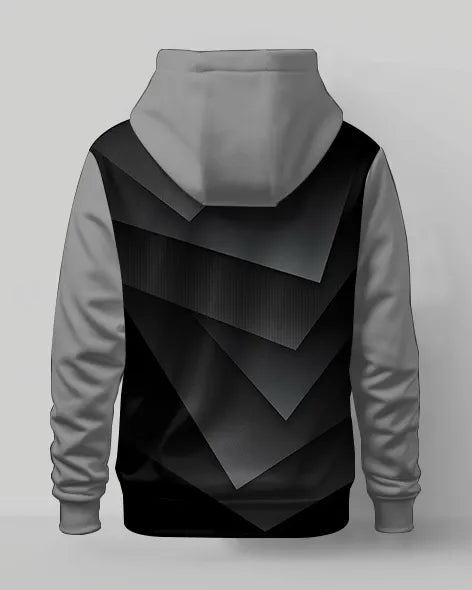 Big & Tall Geometric Hoodie Sweatpants Set for big men view 4