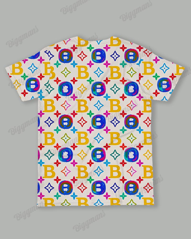 Big & Tall Graphic T-Shirt Pants Set for big men view 3