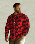 Big & Tall Streetwear Long Sleeve Shirt for big men view 1