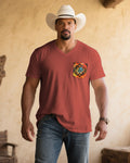 Big & Tall Red Western T-Shirt for big men view 1