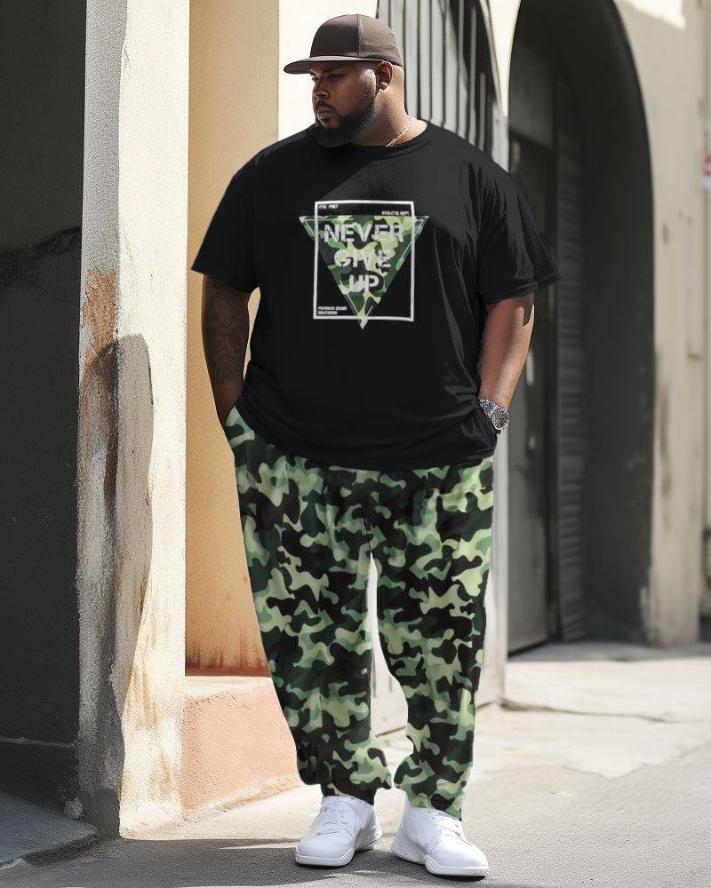 Big & Tall Camouflage Streetwear Tank Top for big men view 1