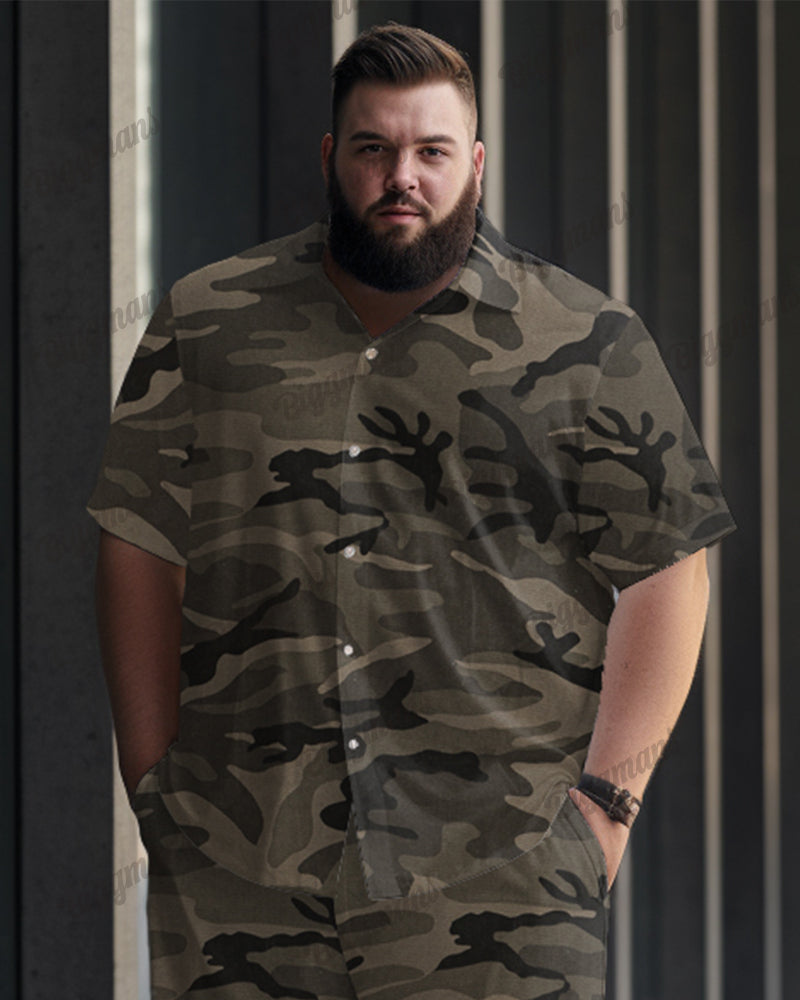 Big & Tall Graphic Camouflage Jeans for big men view 2