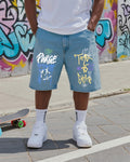 Big & Tall Denim Graffiti Streetwear Jeans for big men