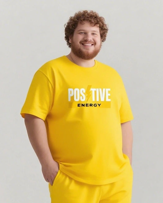 Big & Tall Graphic Streetwear T-Shirt Shorts Set for big men view 11