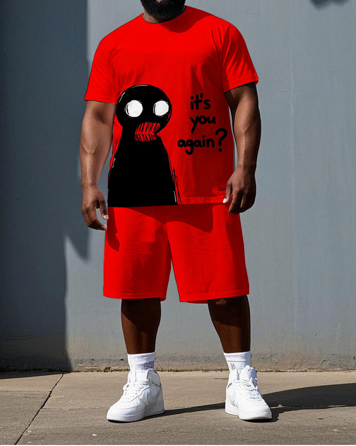 Big & Tall Graphic Two-piece Set for big men view 1