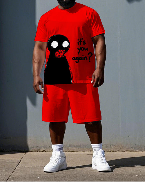Big & Tall Graphic Two-piece Set for big men view 1