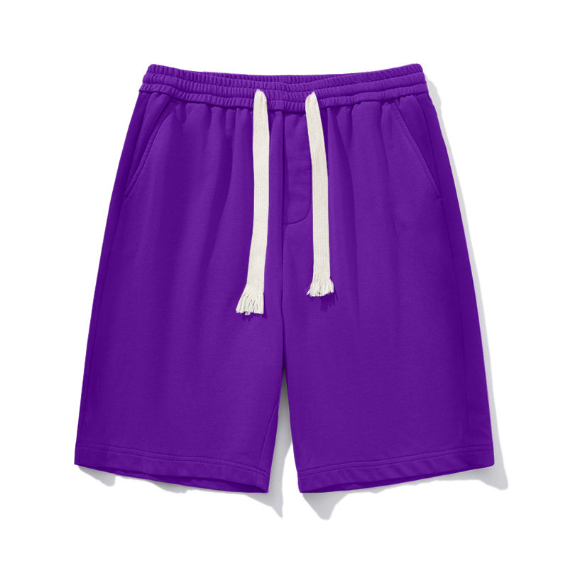 Big & Tall Solid Color Streetwear Athletic Shorts for big men view 4