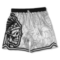 Big & Tall Streetwear Skull Athletic Shorts for big men