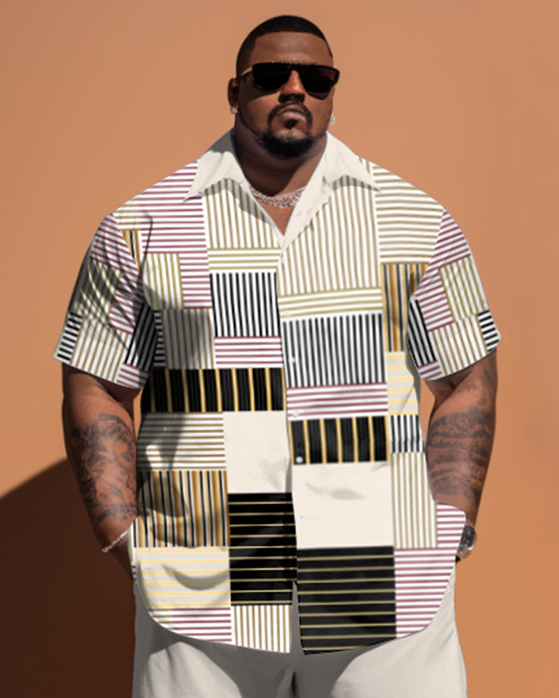 Big & Tall Geometric Jeans for big men view 2