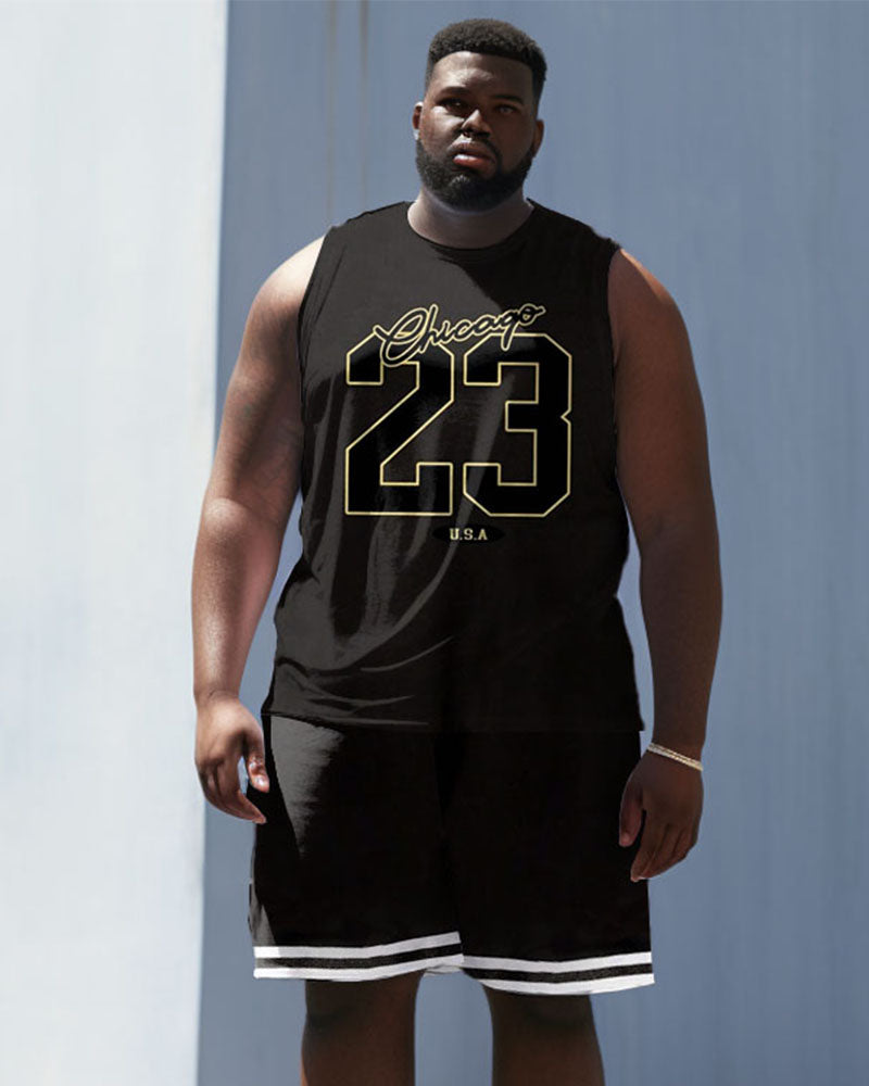 Big & Tall Athletic Two-piece Set for big men view 1