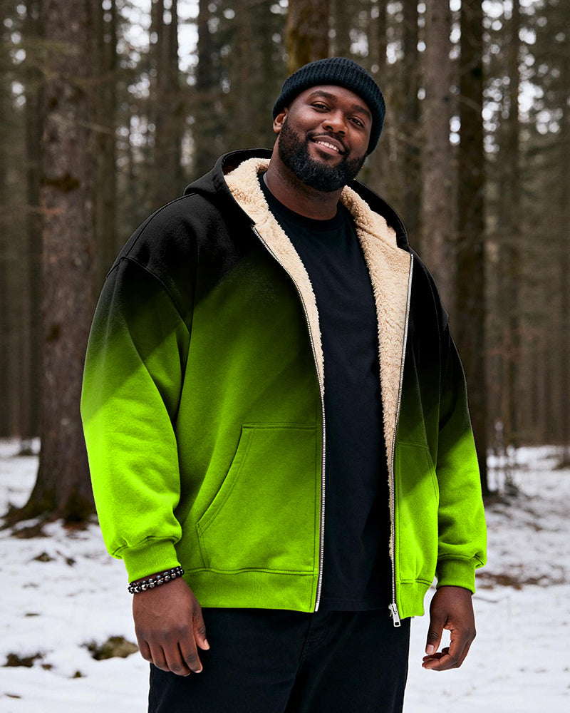 Big & Tall Black Red Gradient Hoodie for big men view 6