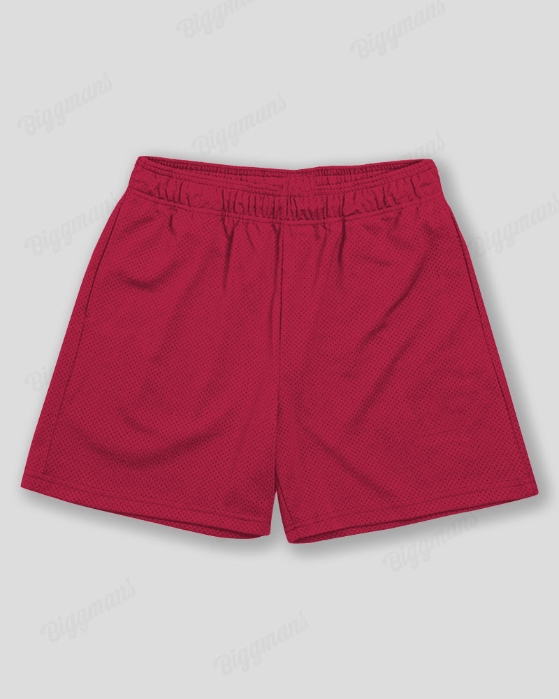 Big & Tall Solid Color Athletic Shorts for big men view 8