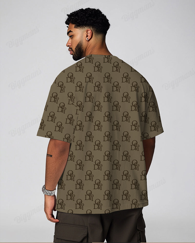 Big & Tall Solid Color Streetwear T-Shirt for big men view 6