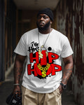 Big & Tall Graffiti Streetwear T-Shirt for big men