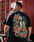 Big & Tall Graphic Streetwear T-Shirt for big men view 1